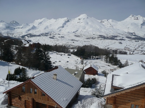 Vue station depuis la terrasse